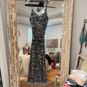 Three bird nest Camo jumpsuit.